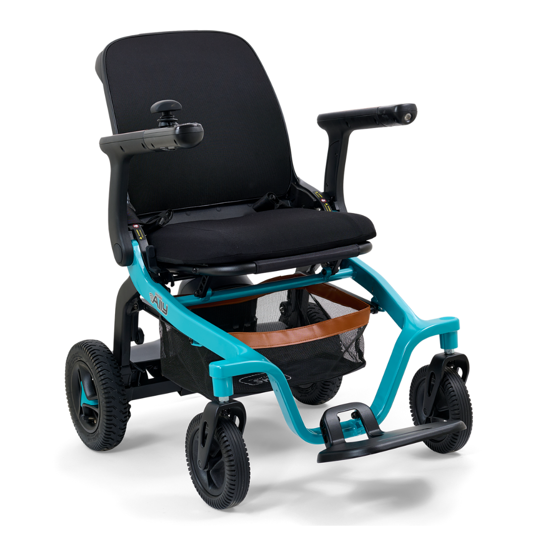 Golden Technologies Ally Lightweight Folding Electric Smart Chair - Teal